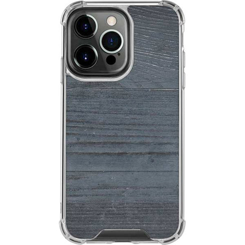 Charcoal Wood iPhone 14 Pro Clear Case
